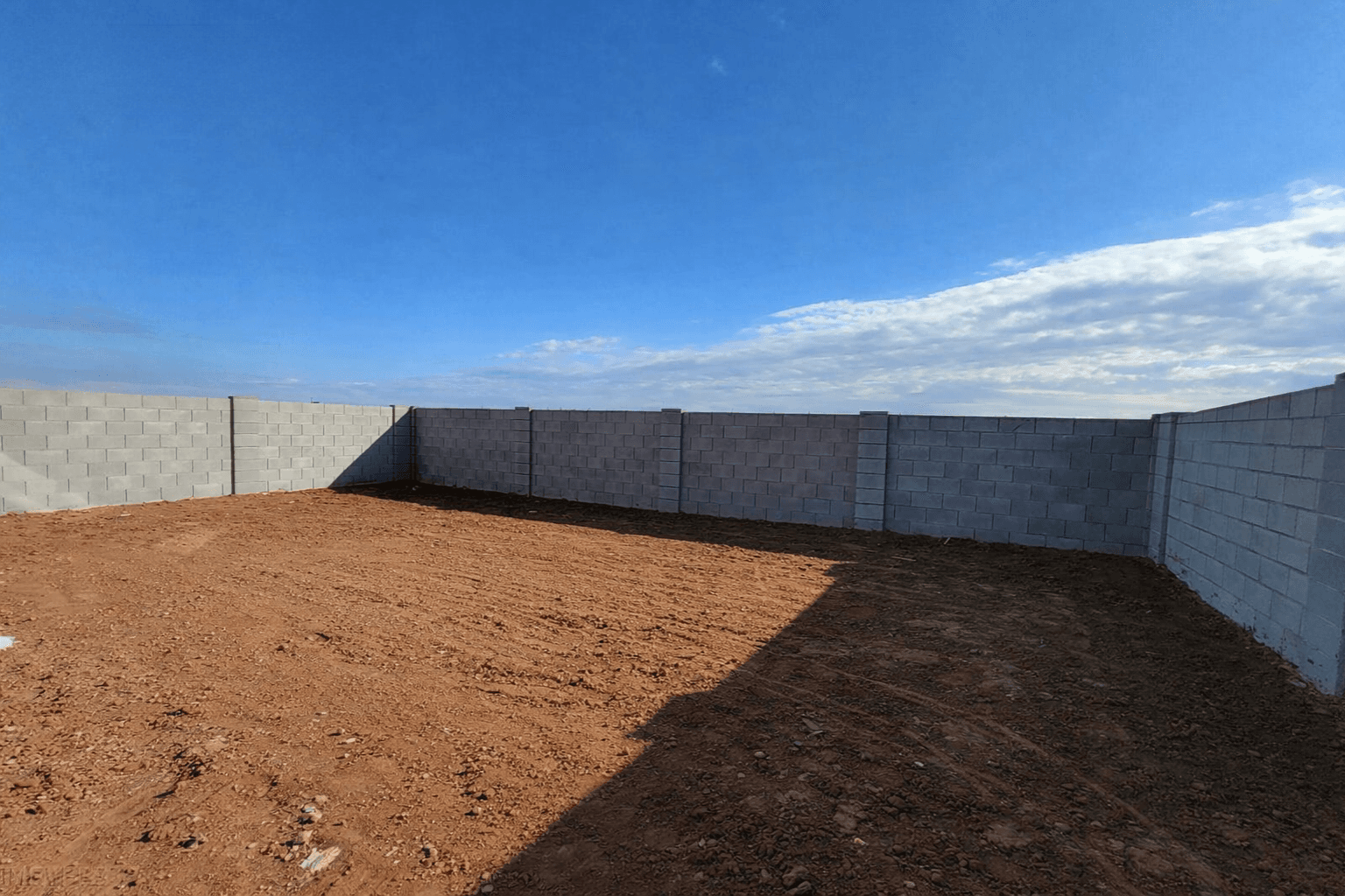Before — scraped backyard lot before remodel — Chandler, AZ