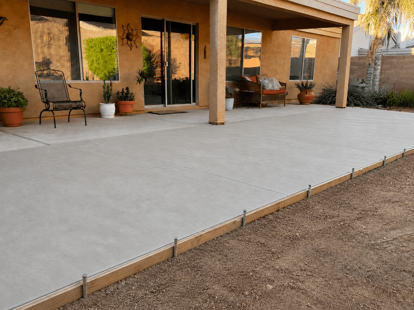 Patio Extensions — LandUp concrete installation, Phoenix AZ