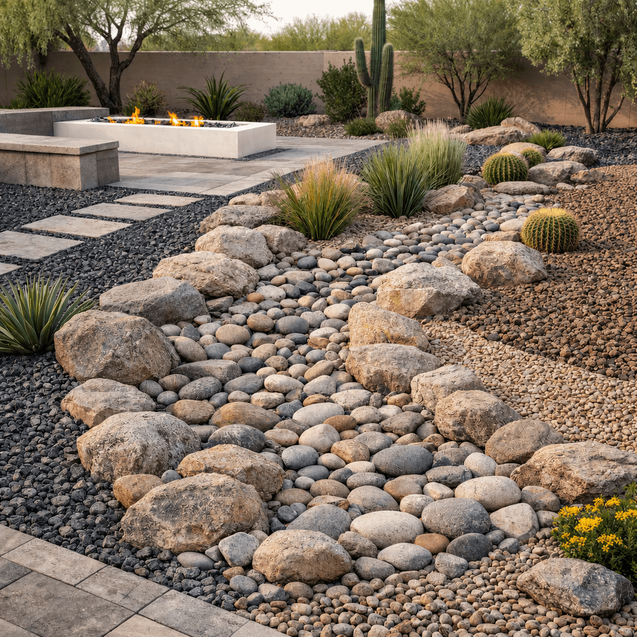 Rock + Yard Upgrade Combo — LandUp rock installation, Phoenix AZ